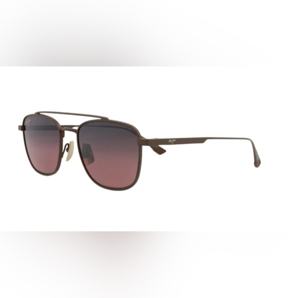NEW! Maui Jim Kahana RS6401 Unisex Brown Rose Polarized Sunglasses Titanium NWT!